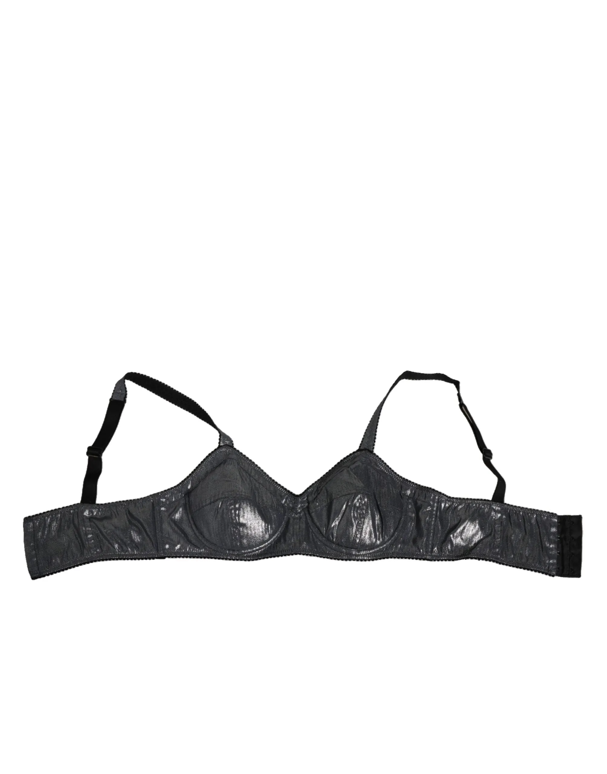 Dark Gray Silk Stretch Balconcino Bra Underwear sold by Lord & Taylor product image thumbnail 2