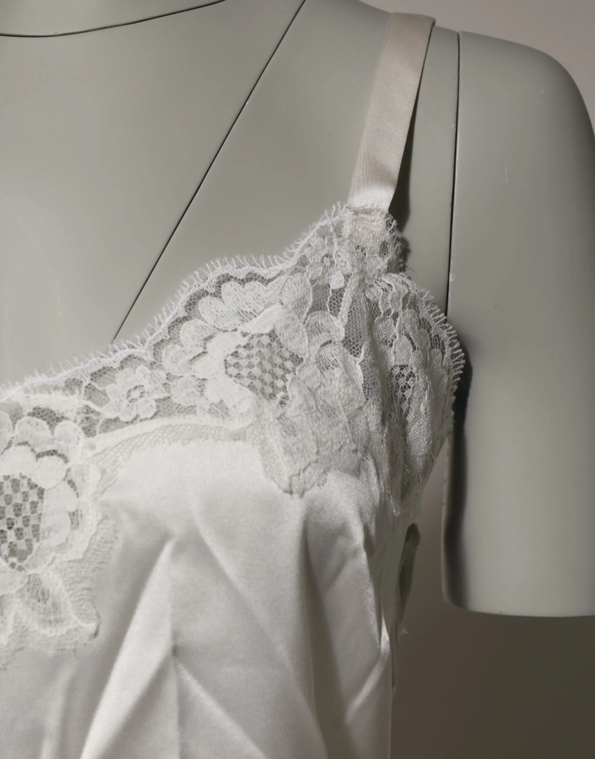 Off White Floral Lace Tank Lingerie Top Underwear sold by Lord & Taylor product image thumbnail 3