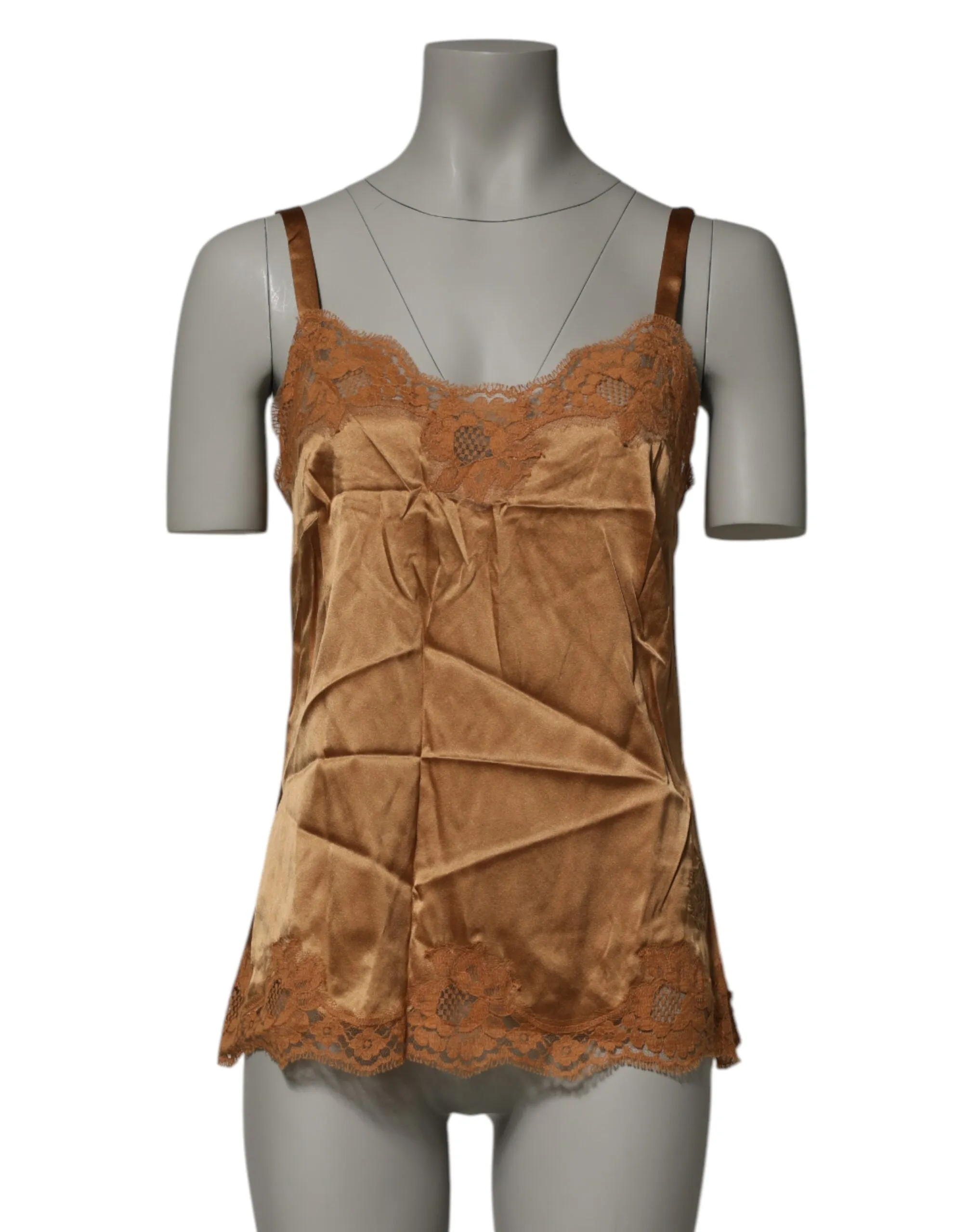 Brown Floral Lace Tank Lingerie Sleepwear Underwear sold by Lord & Taylor