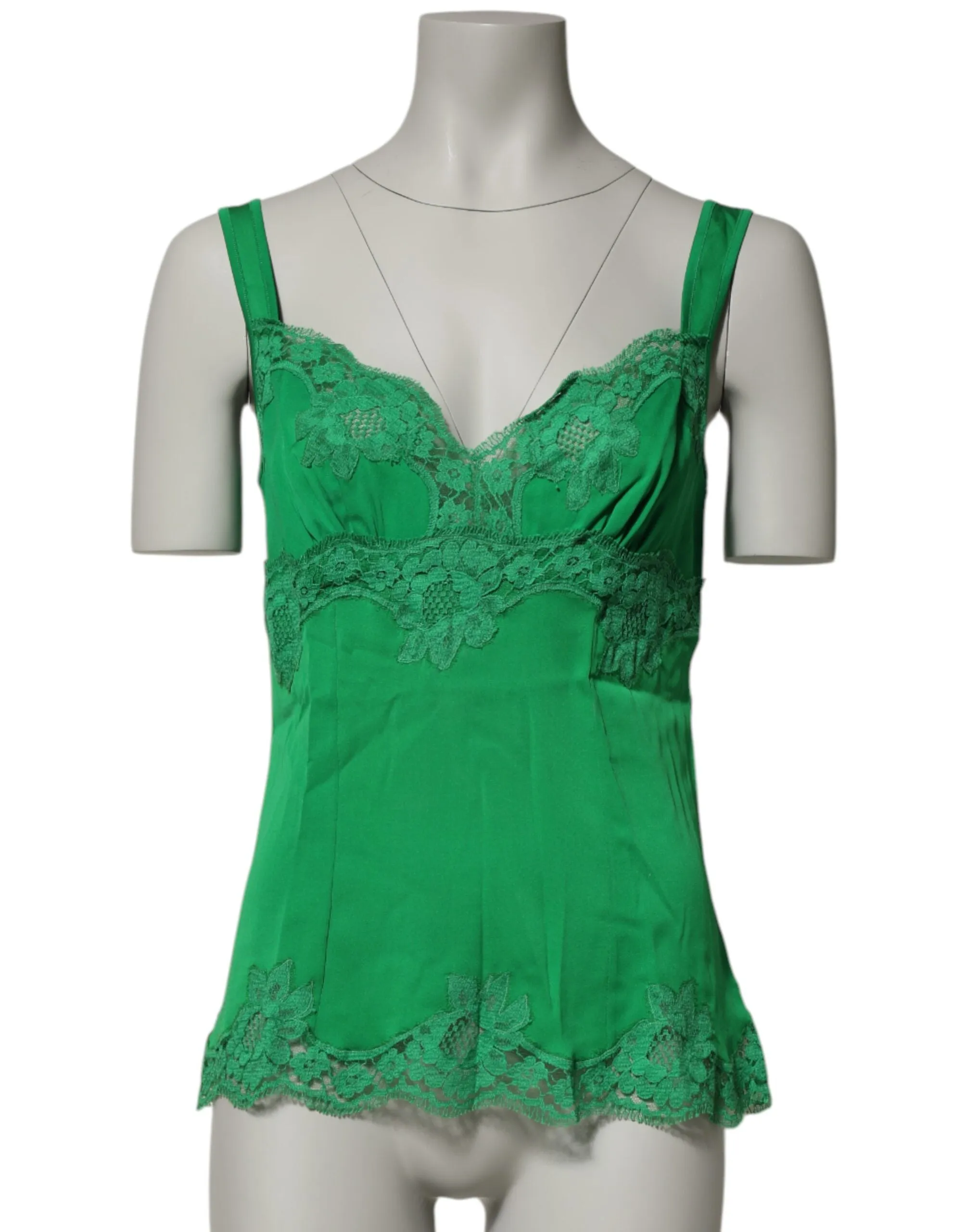 Green Floral Lace Tank Lingerie Top Underwear sold by Lord & Taylor