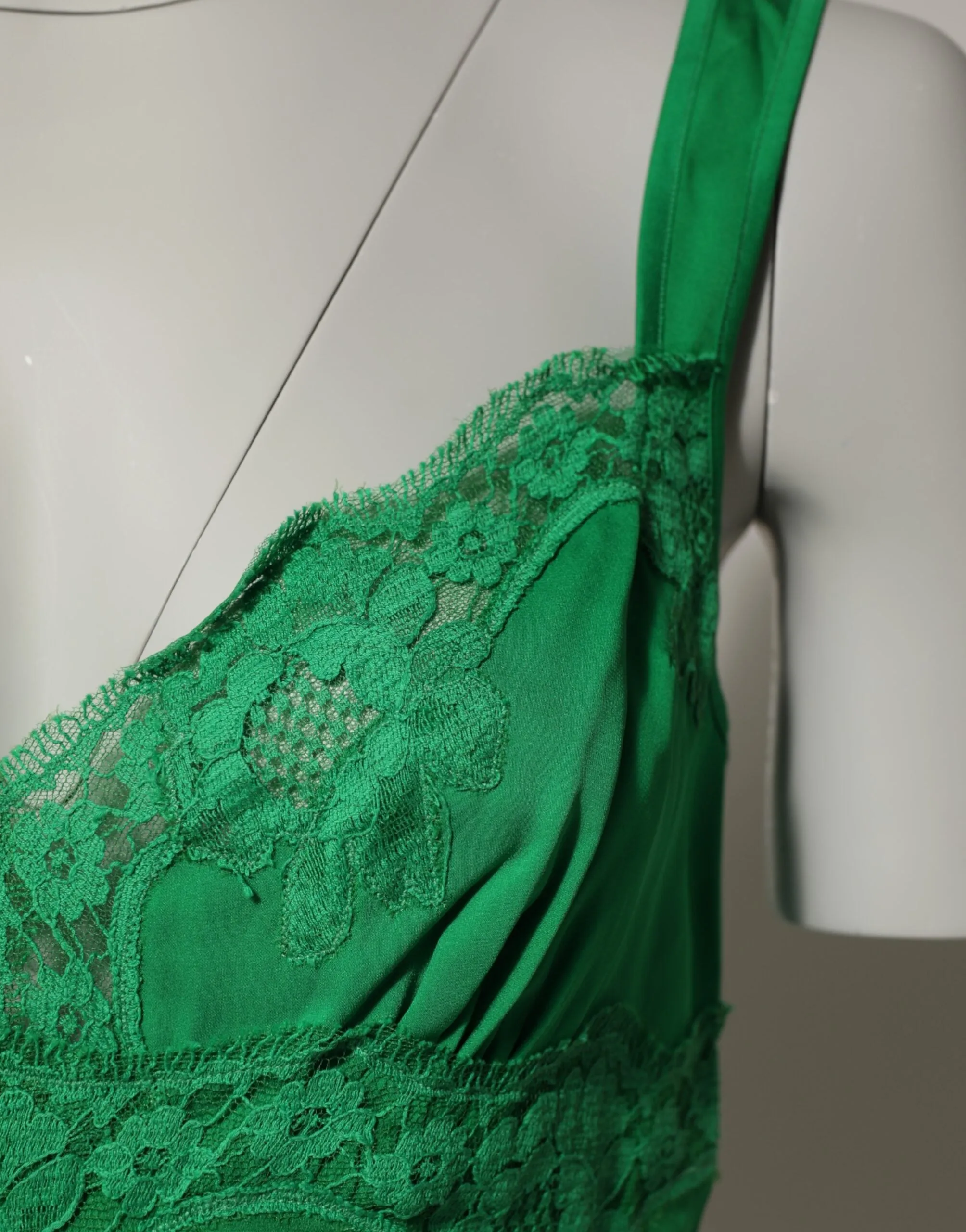 Green Floral Lace Tank Lingerie Top Underwear sold by Lord & Taylor product image thumbnail 3