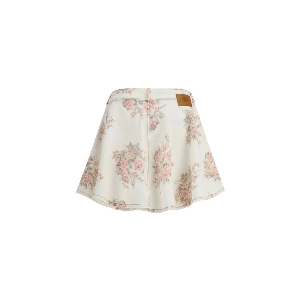 Floral print denim Miniskirt sold by Lord & Taylor product image thumbnail 2