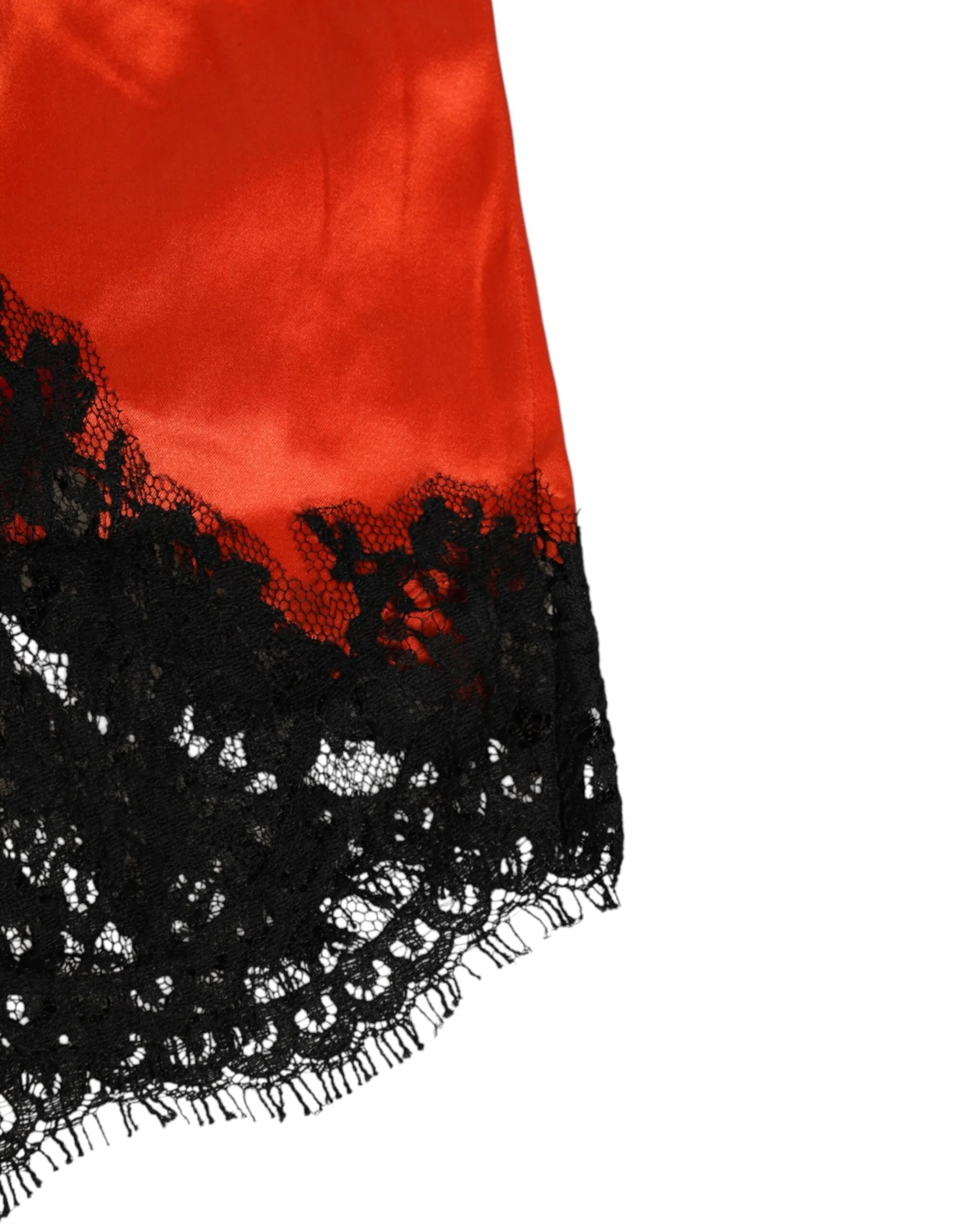 Red Silk Satin Lace Shorts Underwear sold by Lord & Taylor product image thumbnail 3