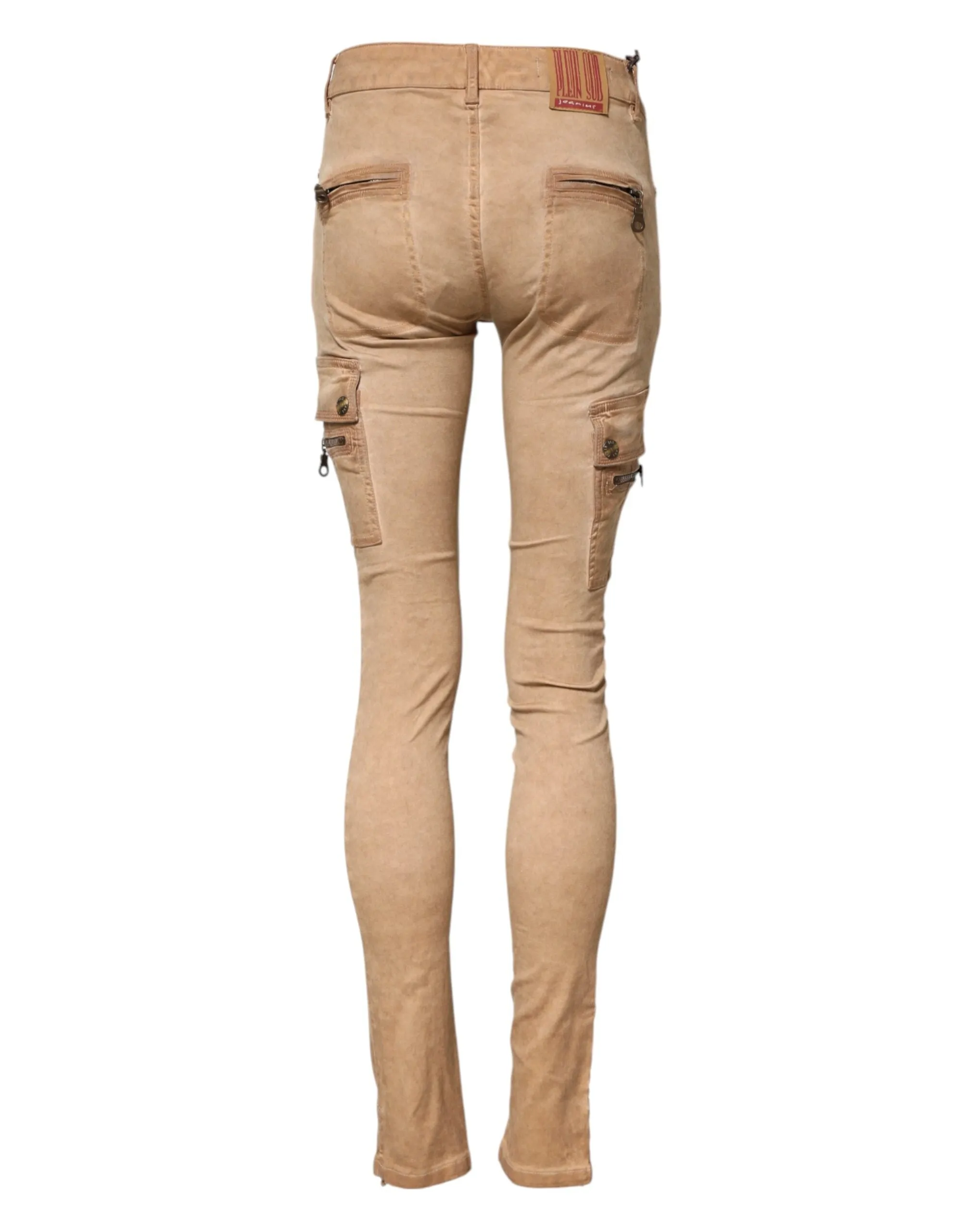 Brown Cotton Mid Waist Skinny Denim Jeans sold by Lord & Taylor product image thumbnail 3