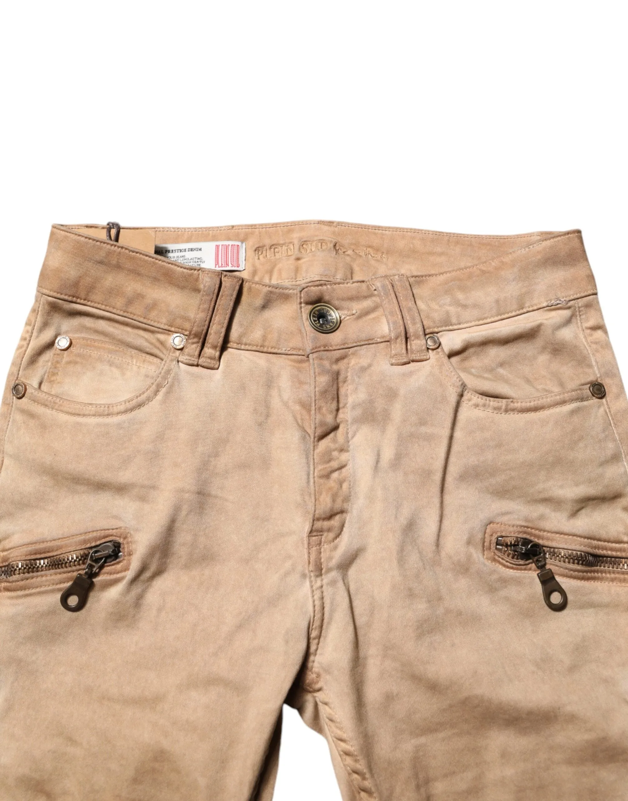 Brown Cotton Mid Waist Skinny Denim Jeans sold by Lord & Taylor product image thumbnail 4