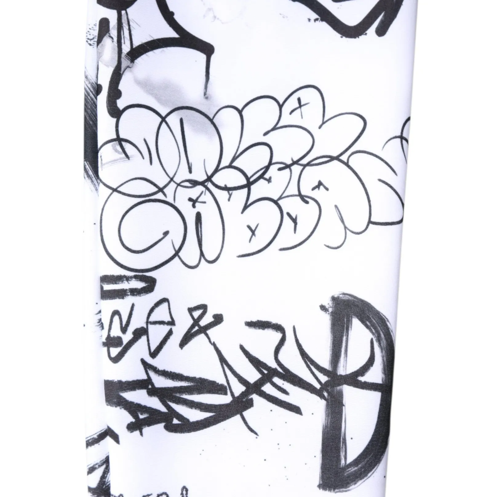 White Graffiti Cotton Over Calf Stockings Socks sold by Lord & Taylor product image thumbnail 4