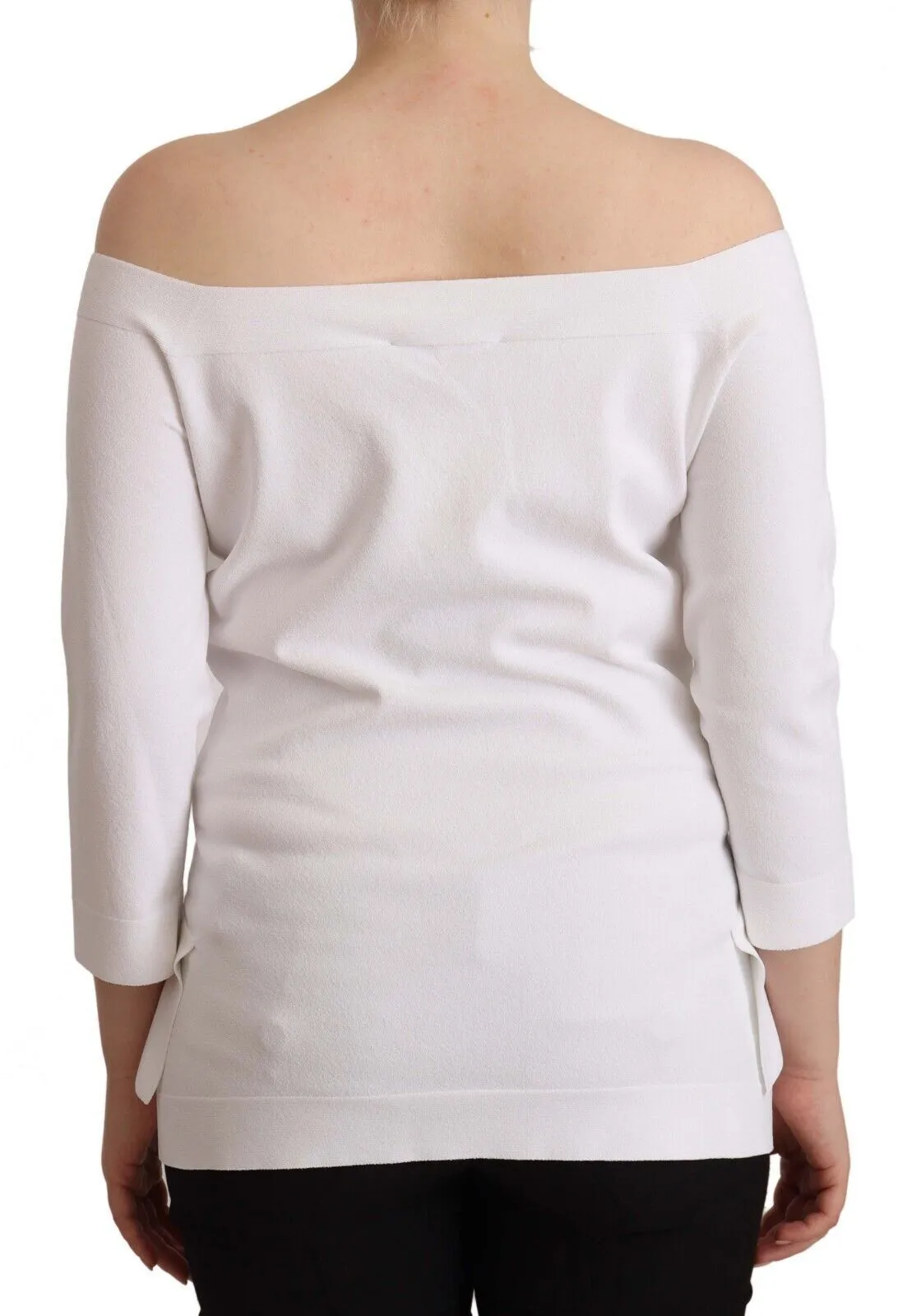 White Long Sleeves Off Shoulder Women Top Blouse sold by Lord & Taylor product image thumbnail 3