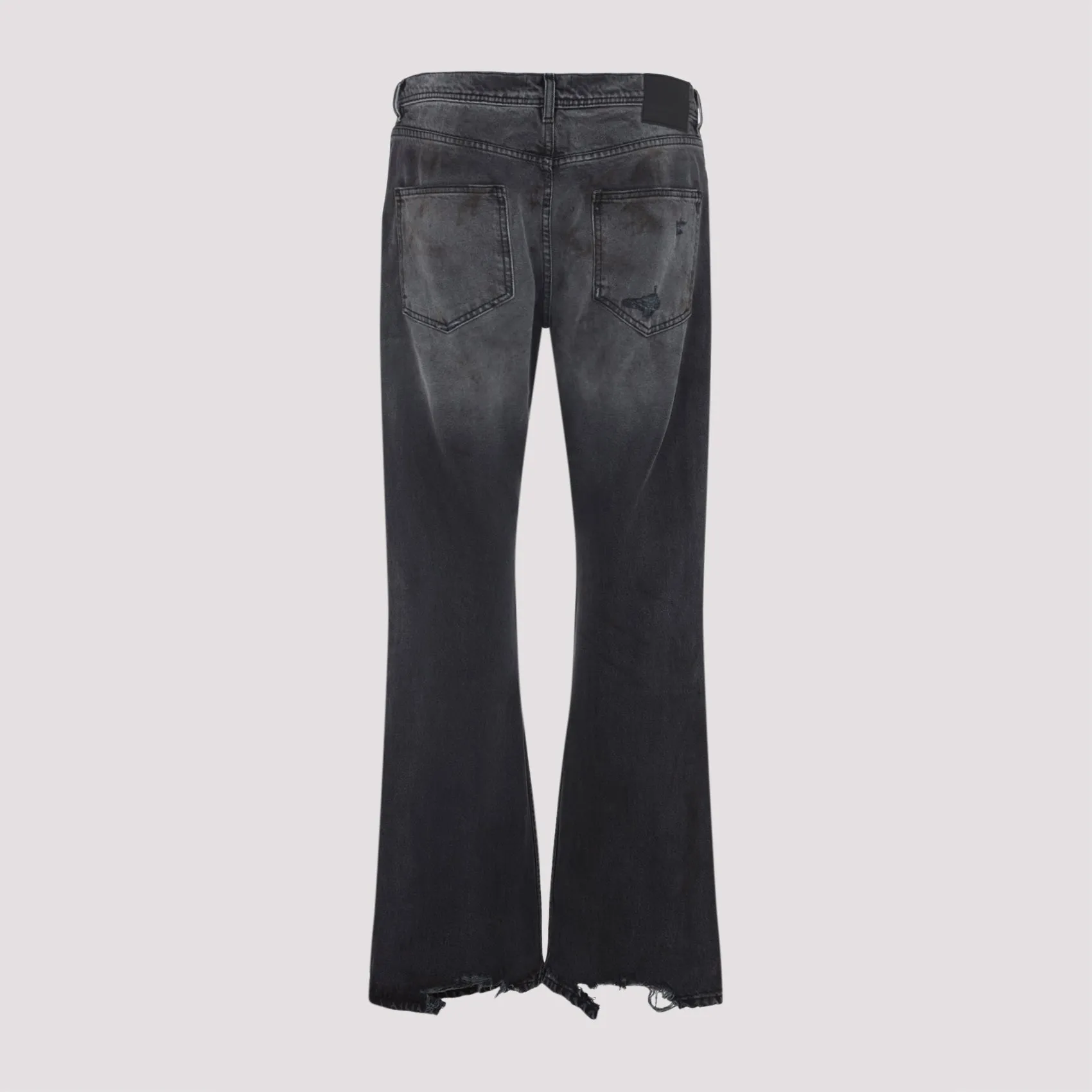 FLARED DENIM COTTON JEANS sold by Lord & Taylor product image thumbnail 3