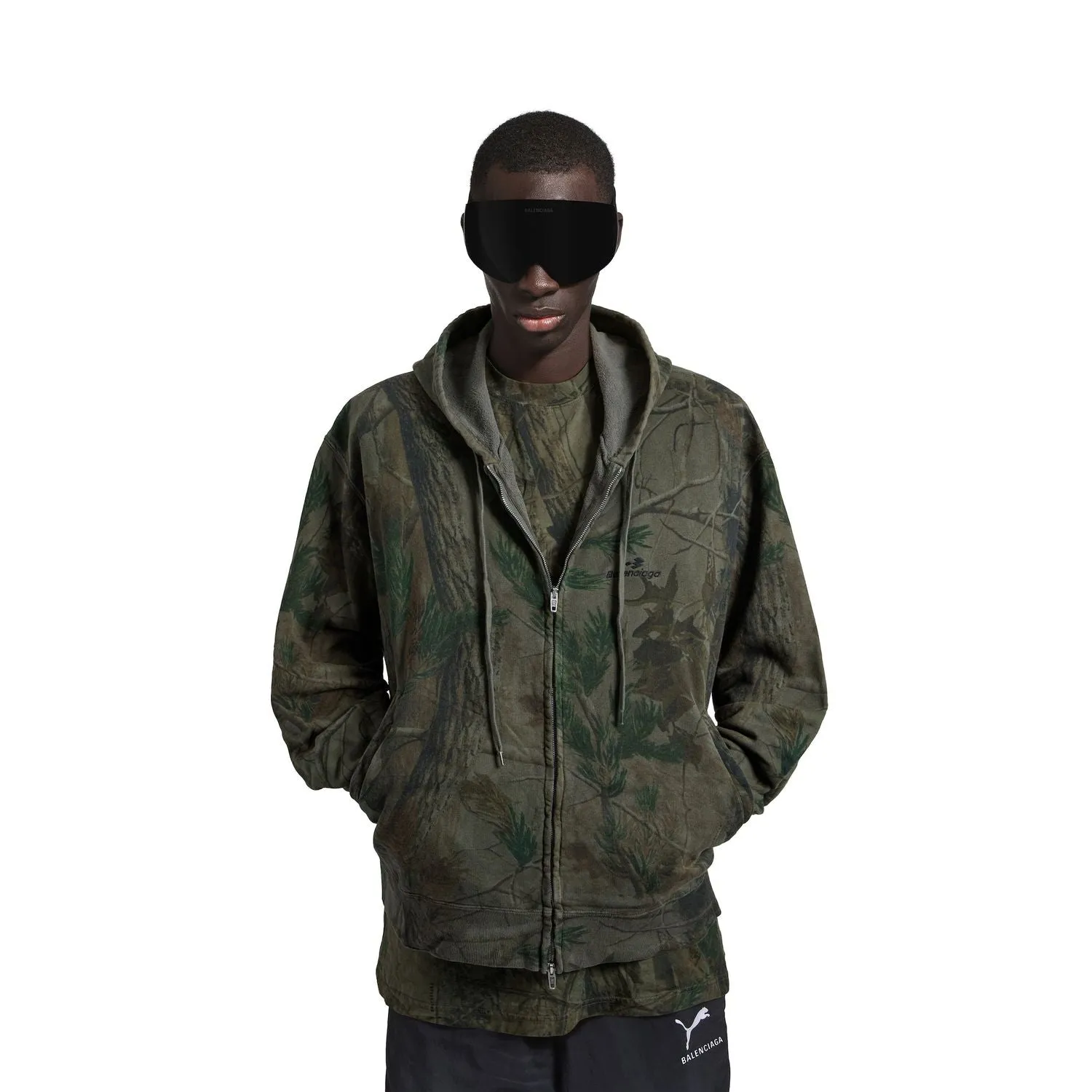 DIAMOND B OVERSIZED ZIP HOODIE sold by Lord & Taylor product image thumbnail 3