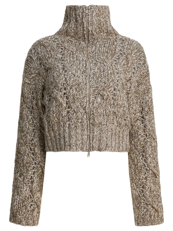 BEIGE WOOL BLEND KNITWEAR sold by Lord & Taylor