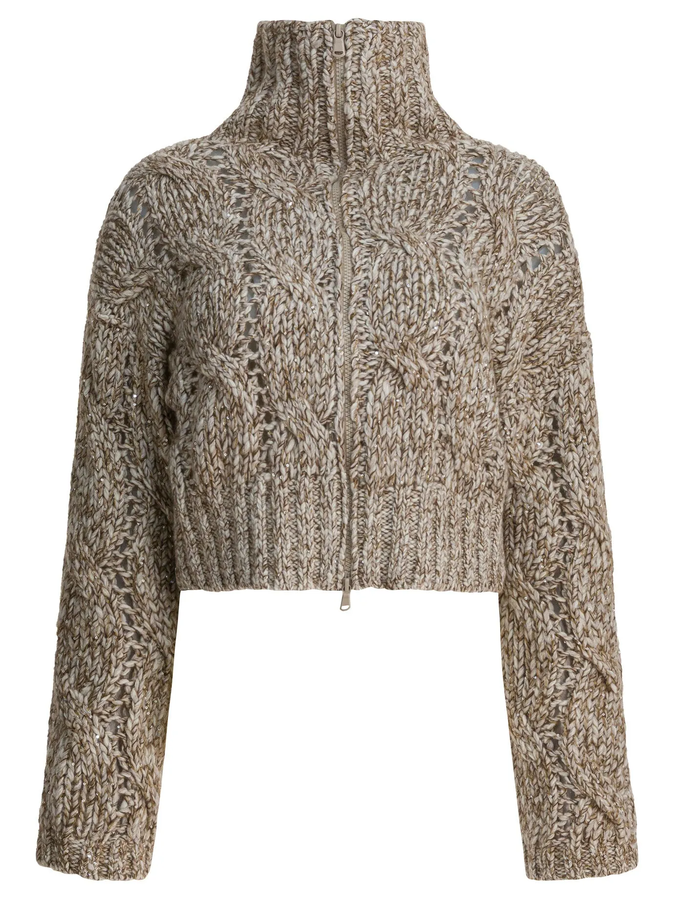 BEIGE WOOL BLEND KNITWEAR sold by Lord & Taylor