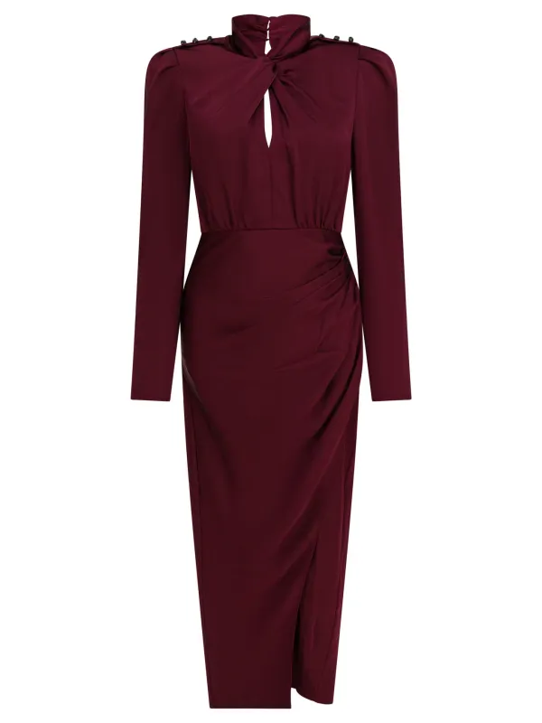 RED PURPLE POLYESTER DRESS sold by Lord & Taylor