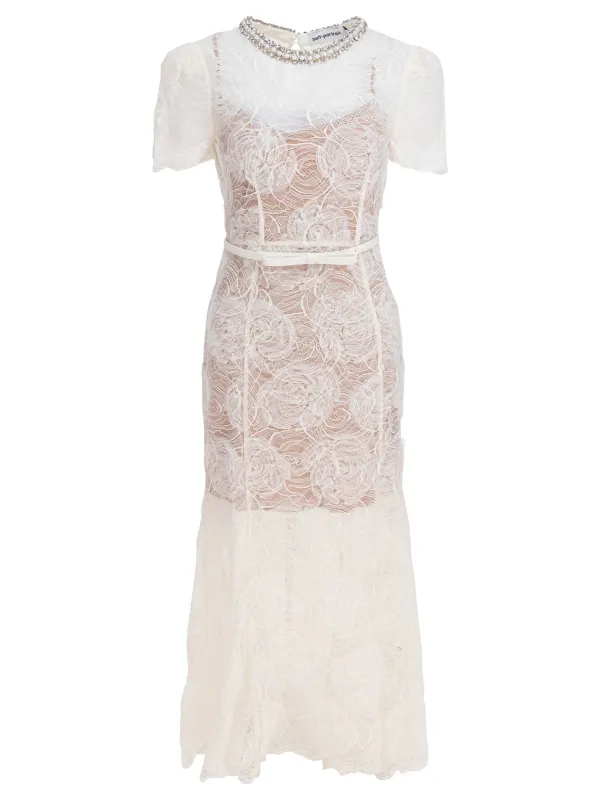 CREAM POLYAMIDE DRESS sold by Lord & Taylor