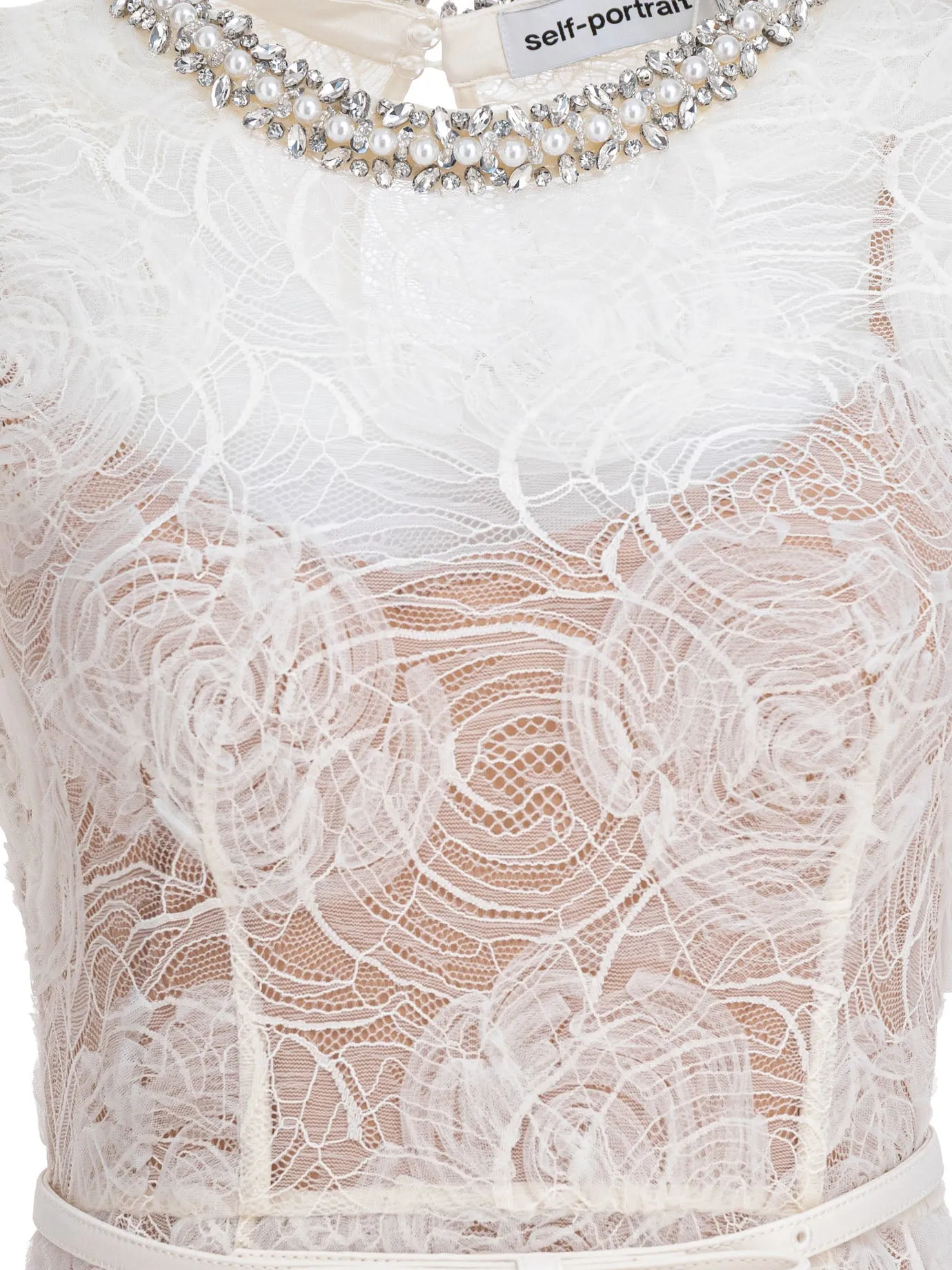 CREAM POLYAMIDE DRESS sold by Lord & Taylor product image thumbnail 3