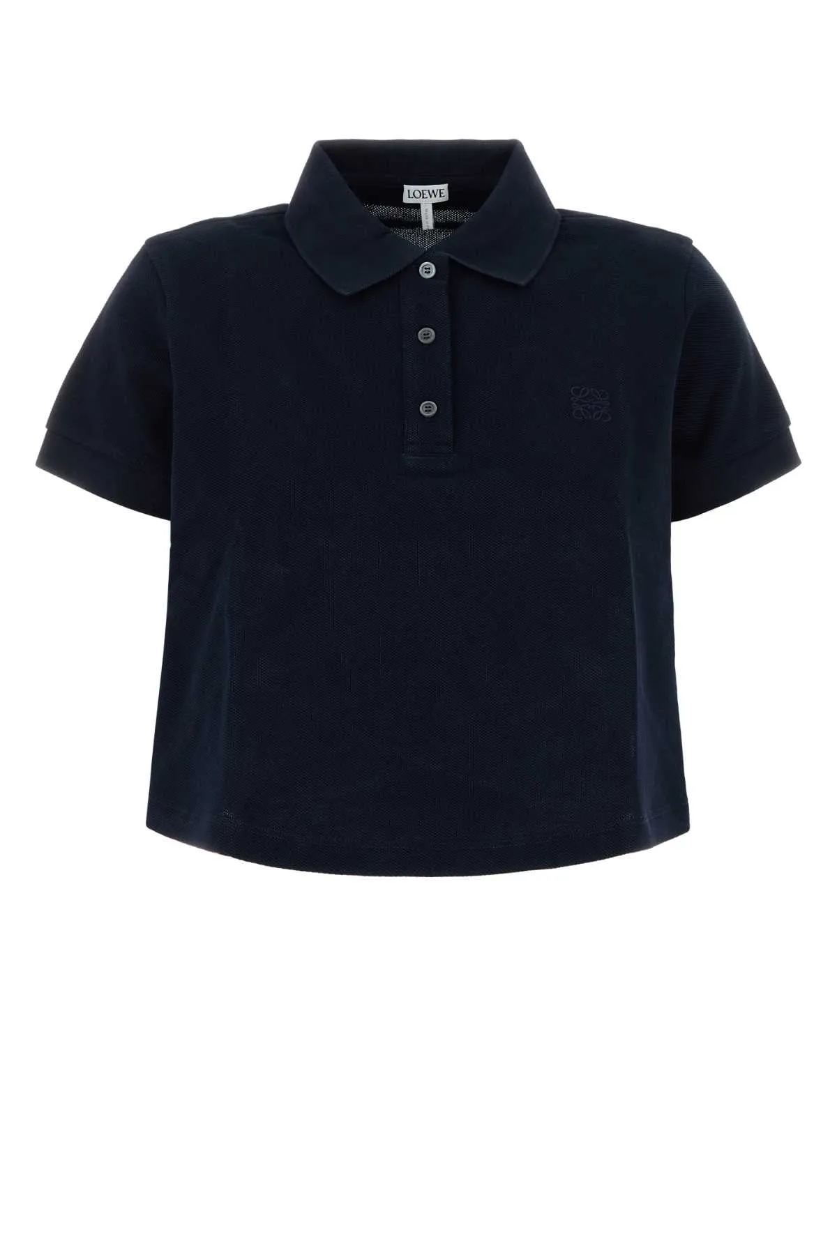 MIDNIGHT BLUE PIQUET OVERSIZE POLO SHIRT sold by Lord & Taylor