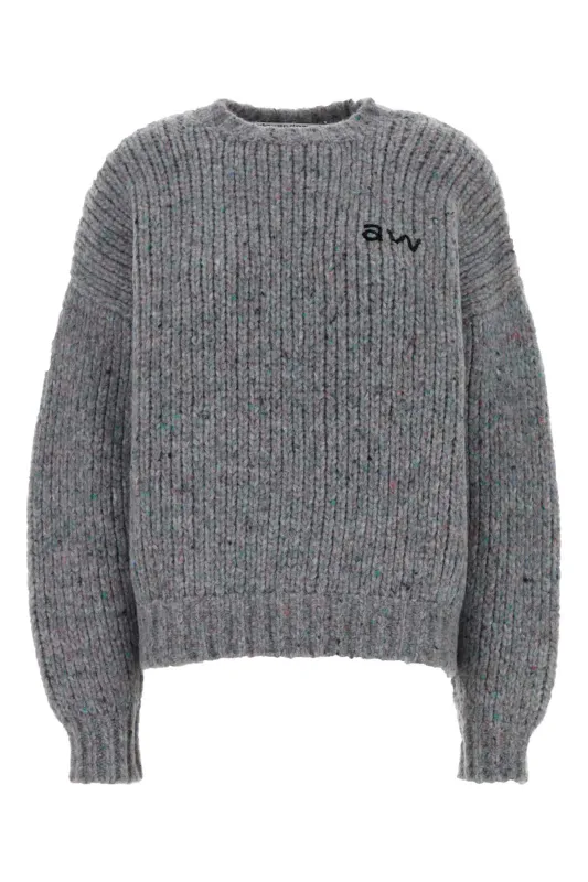 MELANGE GREY WOOL BLEND OVERSIZE SWEATER sold by Lord & Taylor