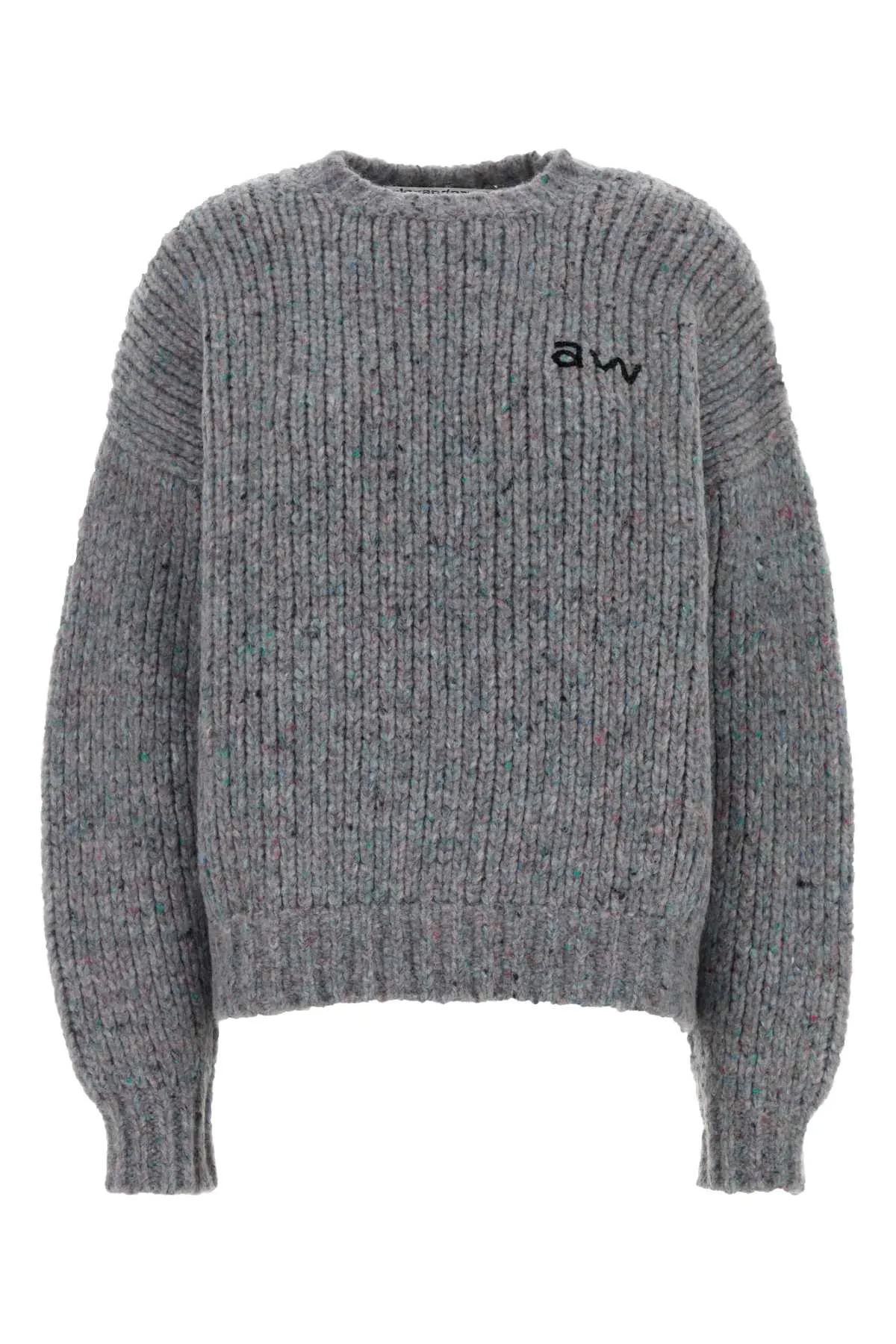MELANGE GREY WOOL BLEND OVERSIZE SWEATER sold by Lord & Taylor