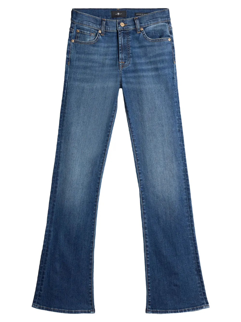 MID WAIST BOOTCUT JEANS IN SLIM ILLUSION DENIM sold by Lord & Taylor