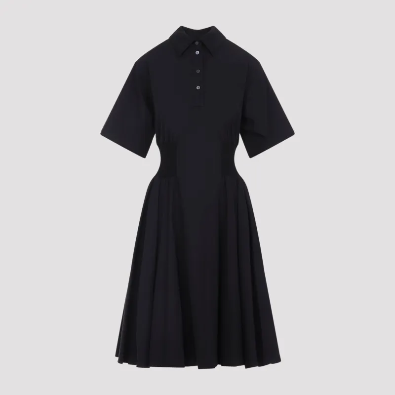 BLACK COTTON SHORT SLEEVE DRESS sold by Lord & Taylor