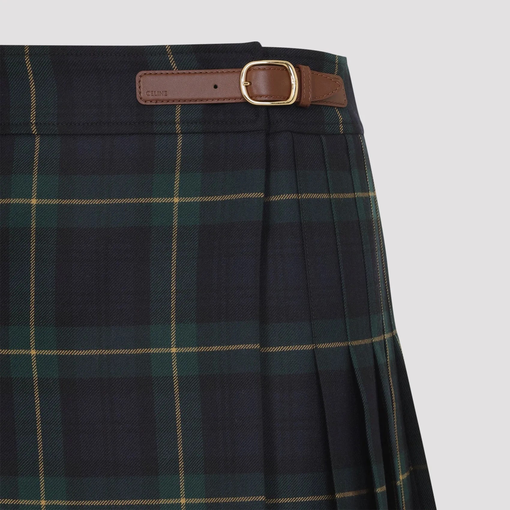 GREEN WOOL MINI SKIRT sold by Lord & Taylor product image thumbnail 5