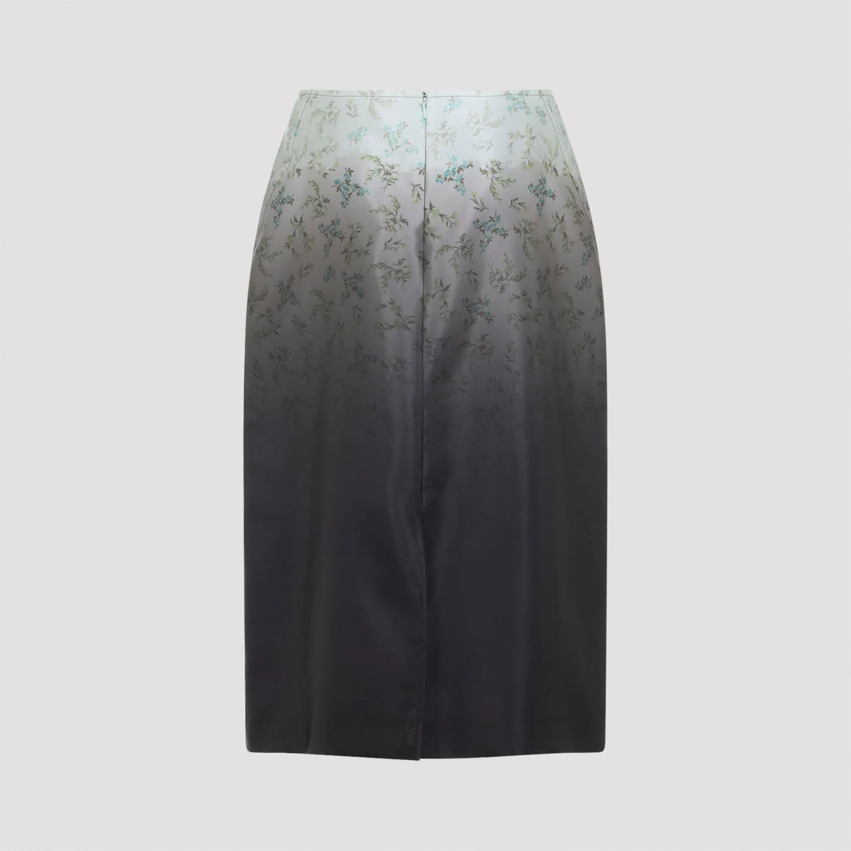 GREEN SILK MIDI SKIRT sold by Lord & Taylor product image thumbnail 4