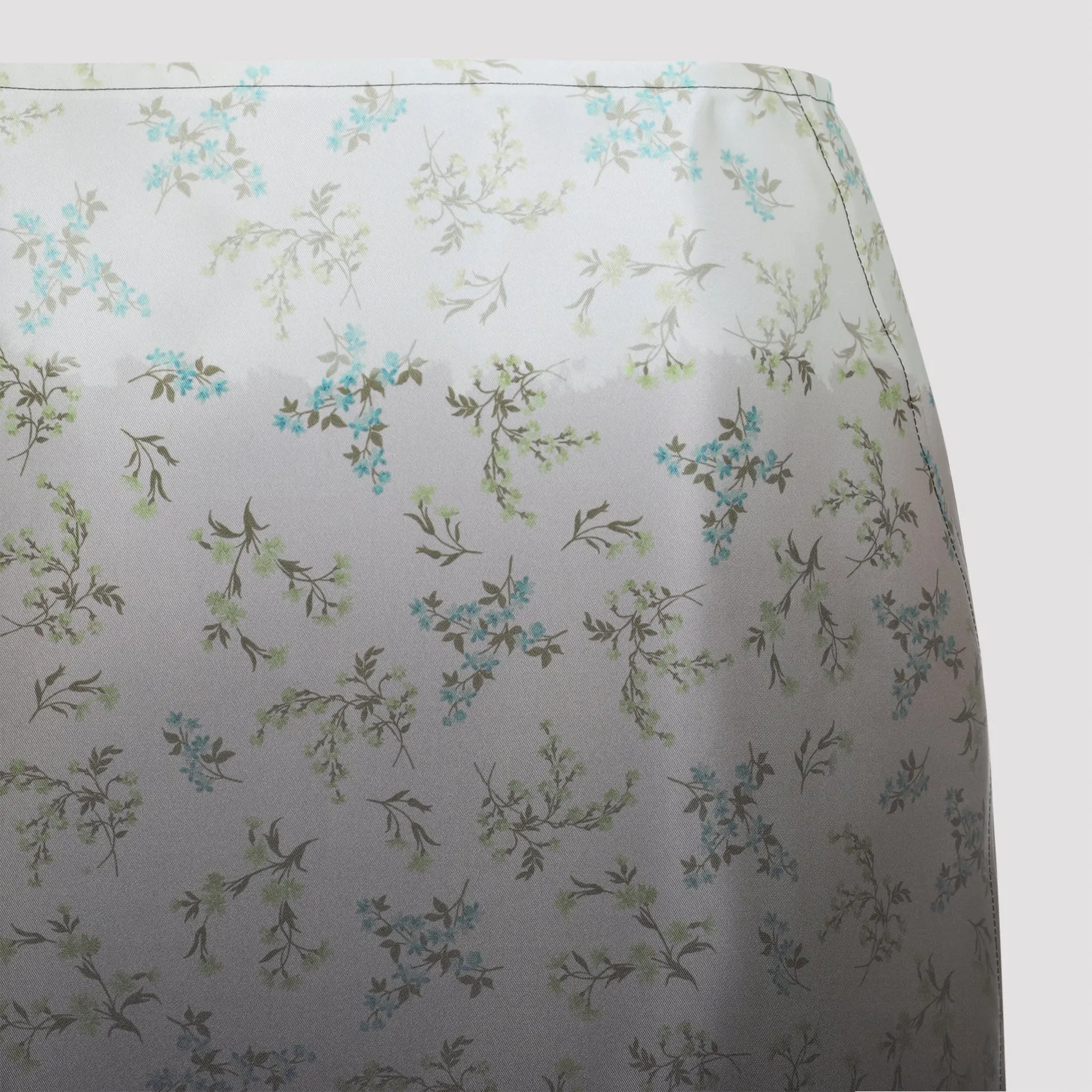 GREEN SILK MIDI SKIRT sold by Lord & Taylor product image thumbnail 5