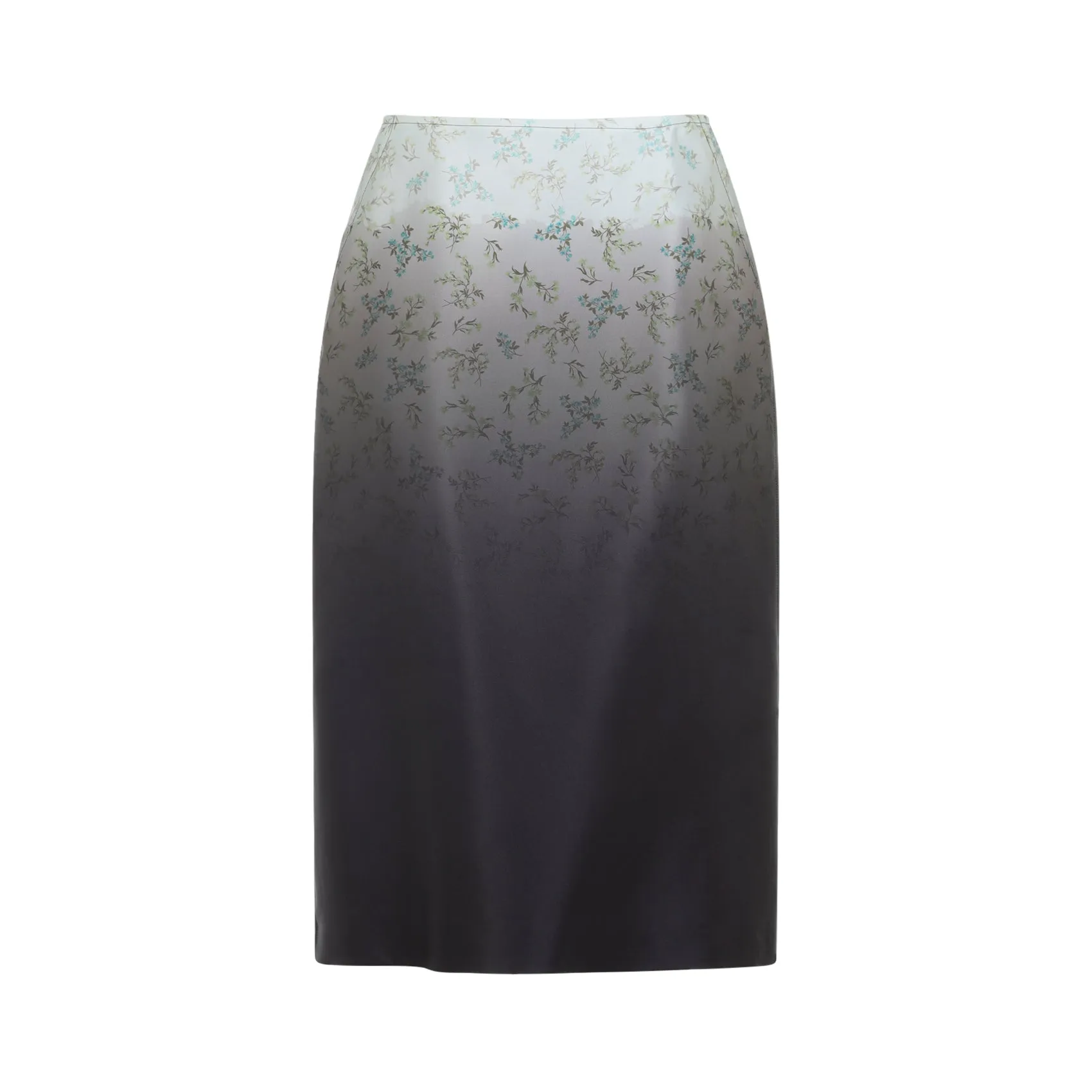 GREEN SILK MIDI SKIRT sold by Lord & Taylor product image thumbnail 2