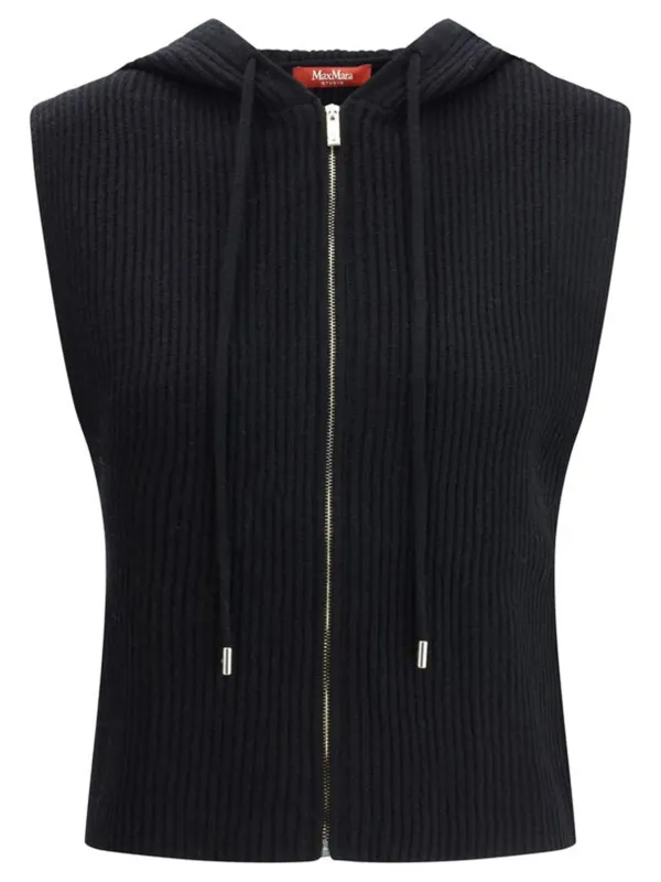 WOOL AND CASHMERE HOODED VEST sold by Lord & Taylor