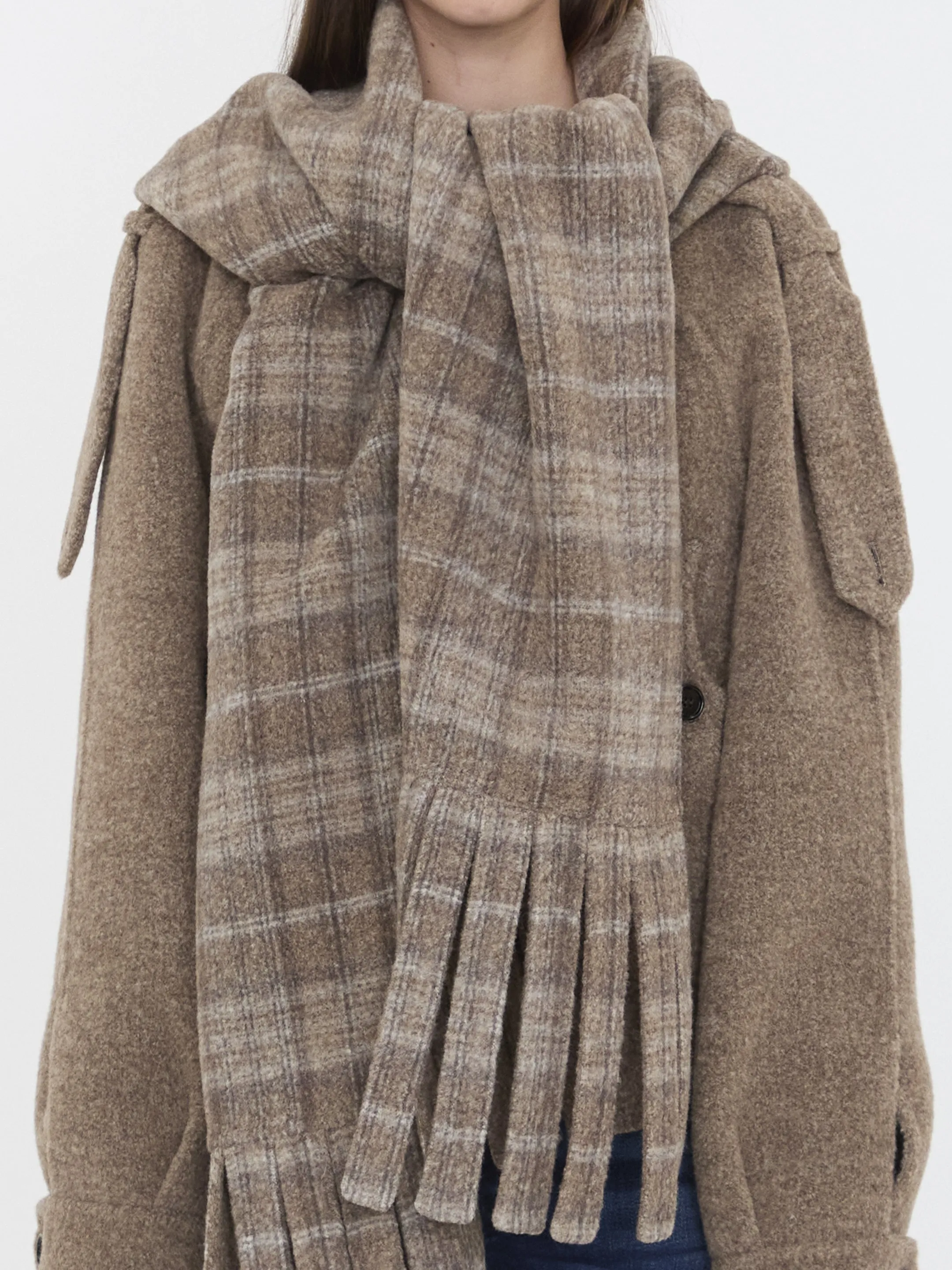 WOOL-BLEND JACKET WITH SCARF sold by Lord & Taylor product image thumbnail 3