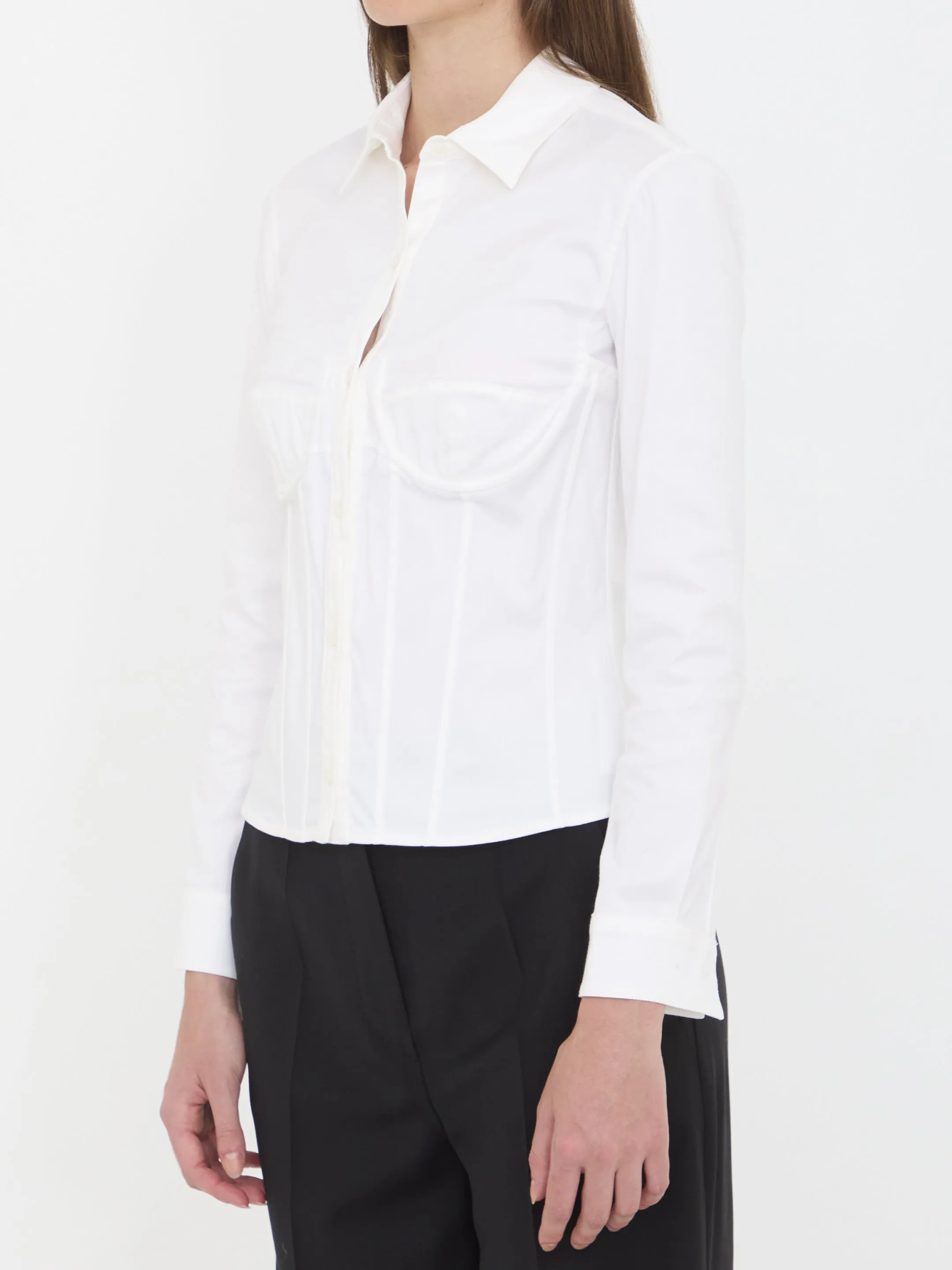 CORSEDET SHIRT IN STRETCH POPLIN sold by Lord & Taylor product image thumbnail 2