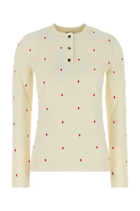 EMBROIDERED COTTON BLEND SWEATER sold by Lord & Taylor