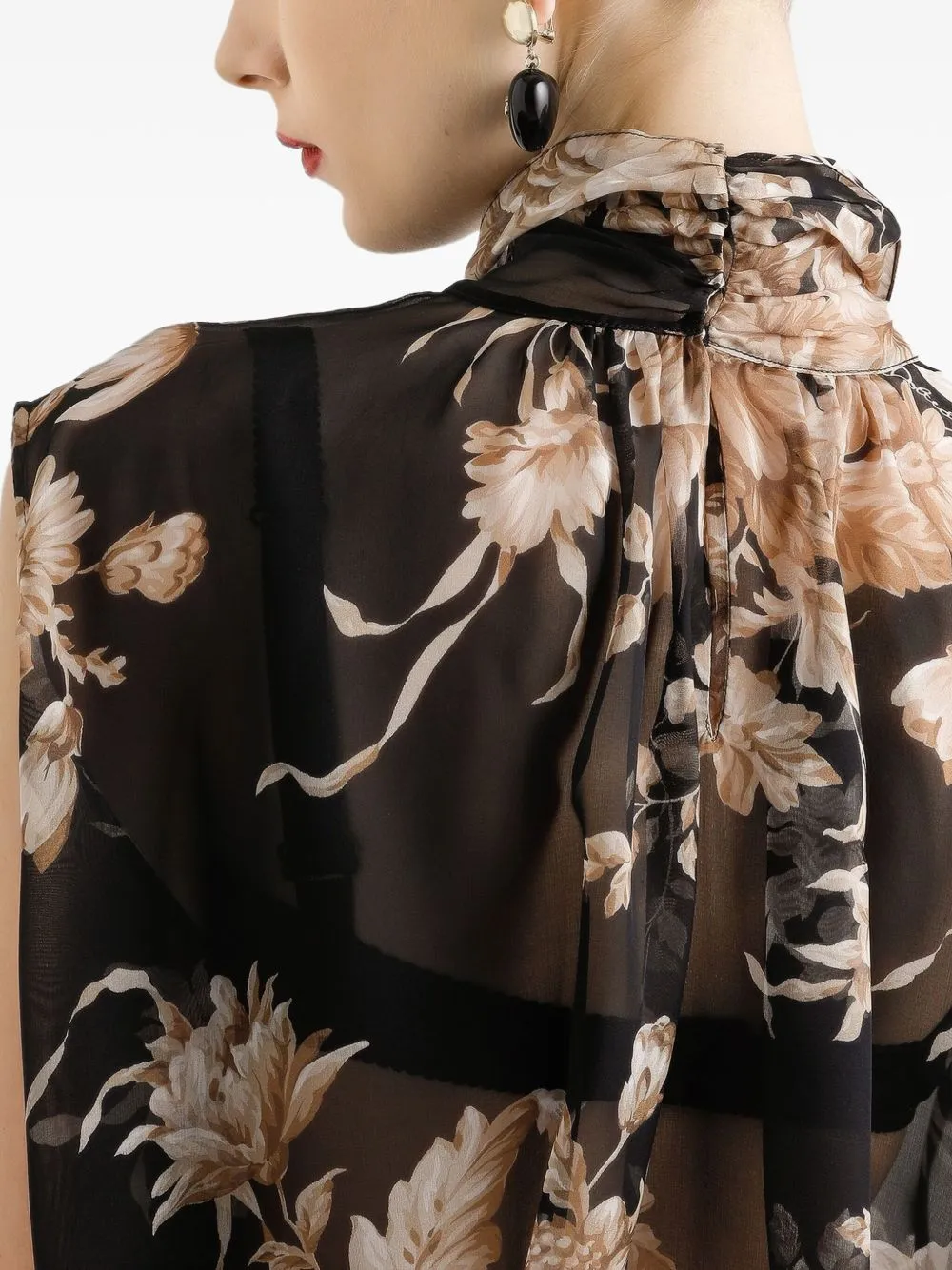 PRINTED SILK BLOUSE sold by Lord & Taylor product image thumbnail 5