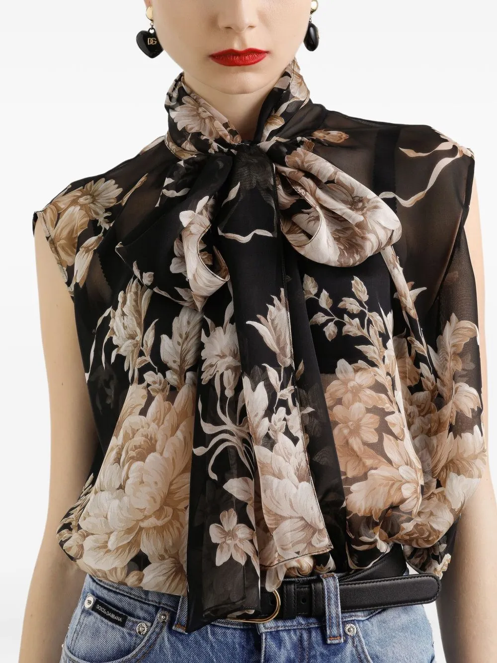 PRINTED SILK BLOUSE sold by Lord & Taylor product image thumbnail 2