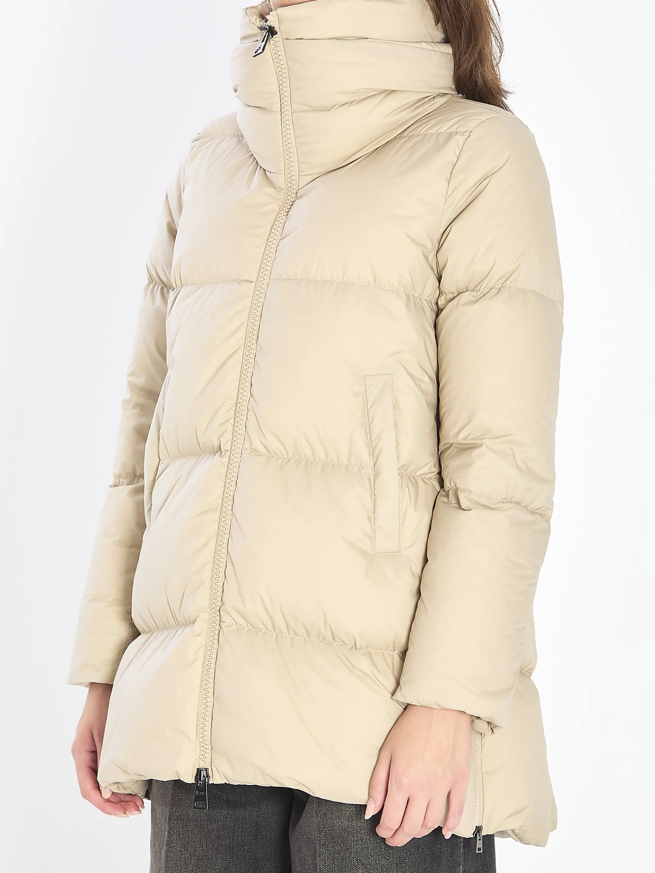 BEIGE NYLON DOWN JACKET sold by Lord & Taylor product image thumbnail 2