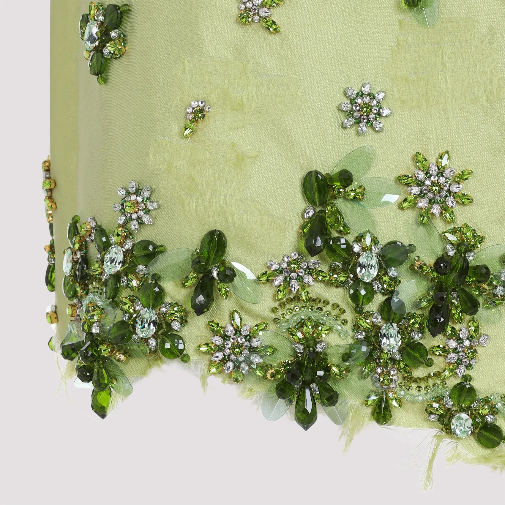 LIGHT GREEN SILK BLEND MINI SKIRT sold by Lord & Taylor product image thumbnail 4