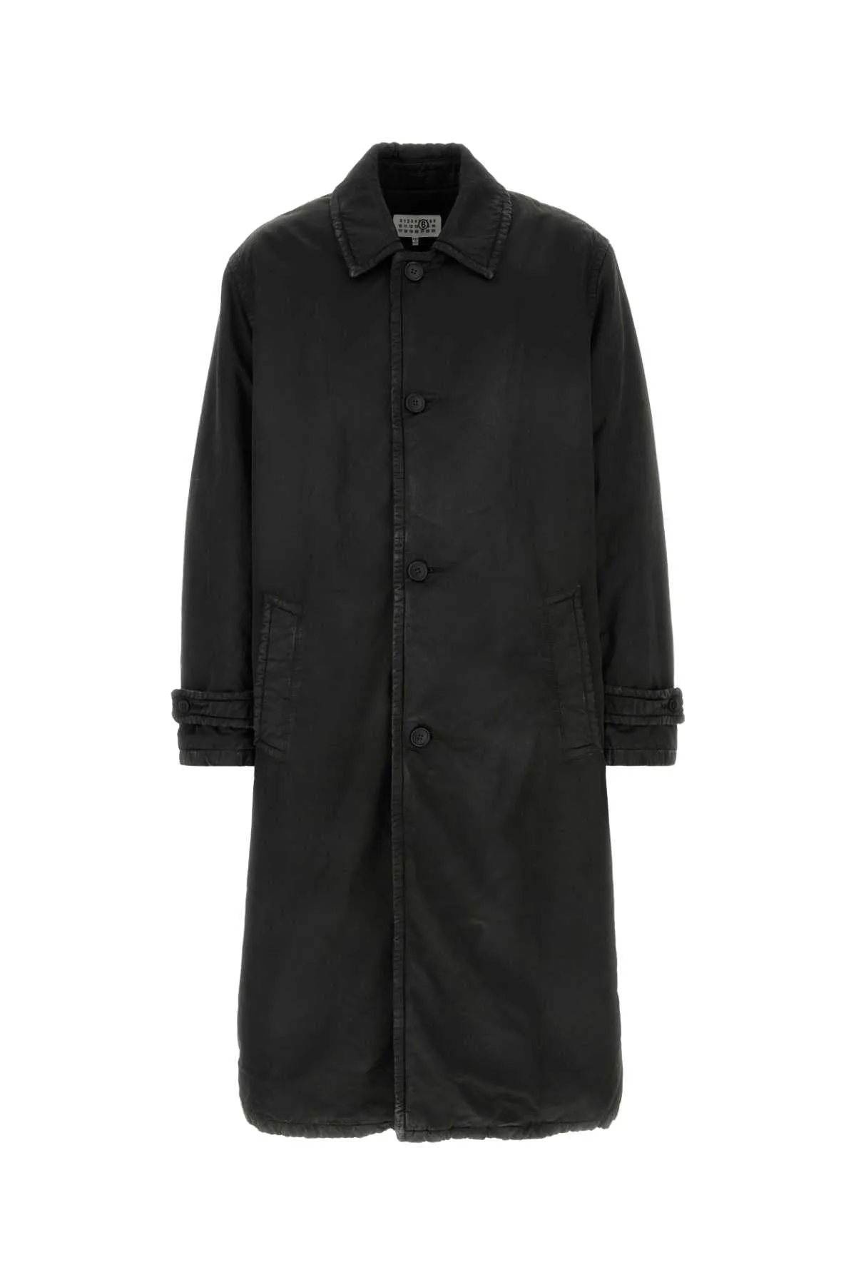 BLACK COTTON BLEND OVERCOAT sold by Lord & Taylor