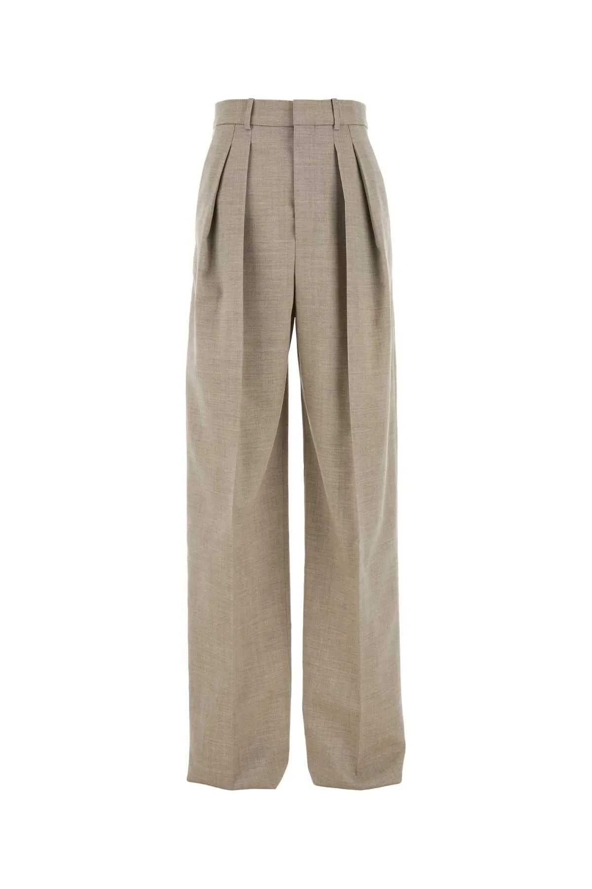 BEIGE WOOL WIDE-LEG PANT sold by Lord & Taylor