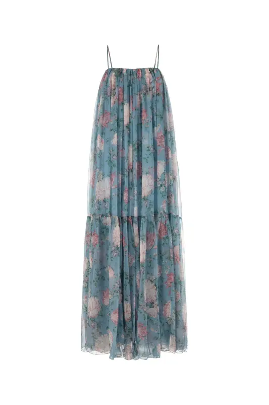 PRINTED MUSLIN LONG DRESS sold by Lord & Taylor