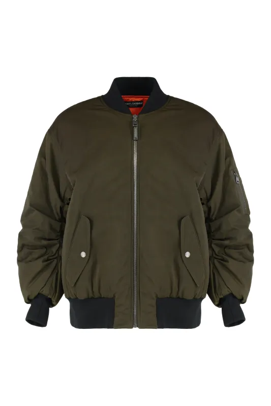 OVERSIZED BOMBER IN NYLON sold by Lord & Taylor