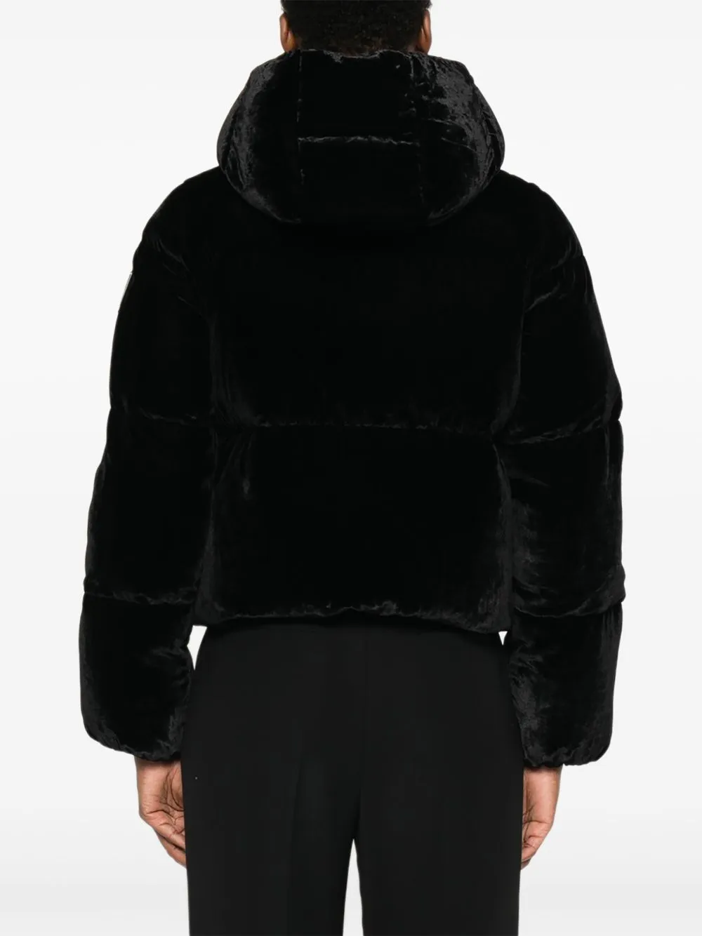 PUFFER JACKET IN VELVET WITH HOOD sold by Lord & Taylor product image thumbnail 5