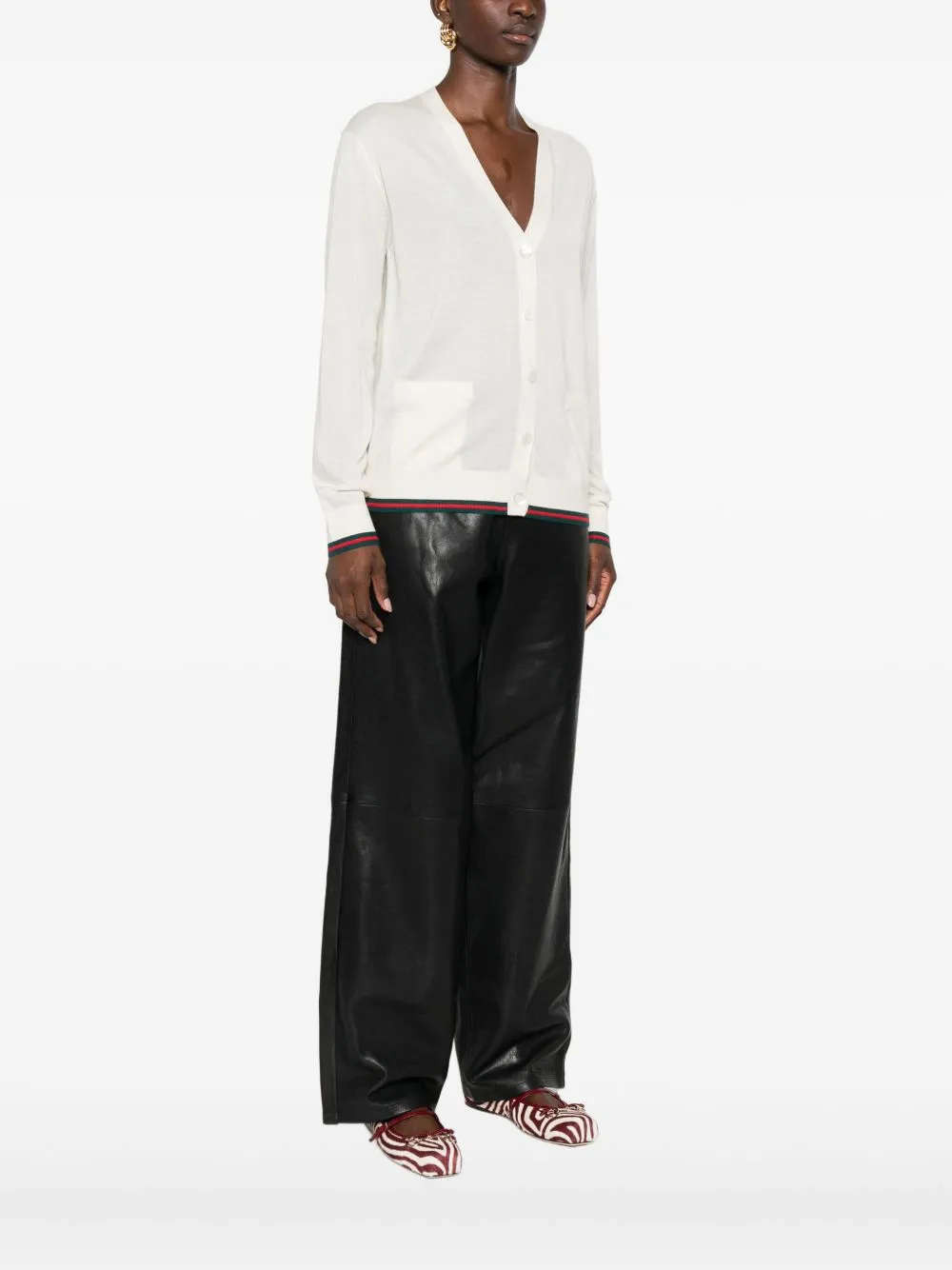 CASHMERE AND SILK VLEND CARDIGAN sold by Lord & Taylor product image thumbnail 5