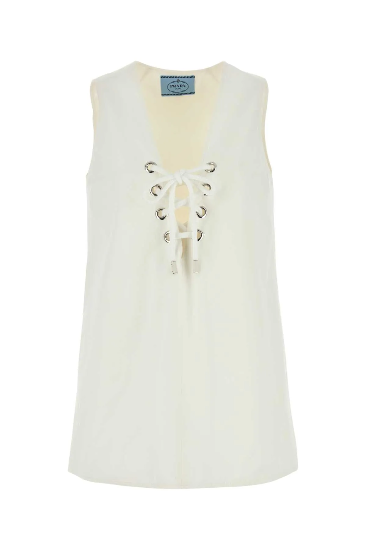 WHITE COTTON MINI DRESS sold by Lord & Taylor
