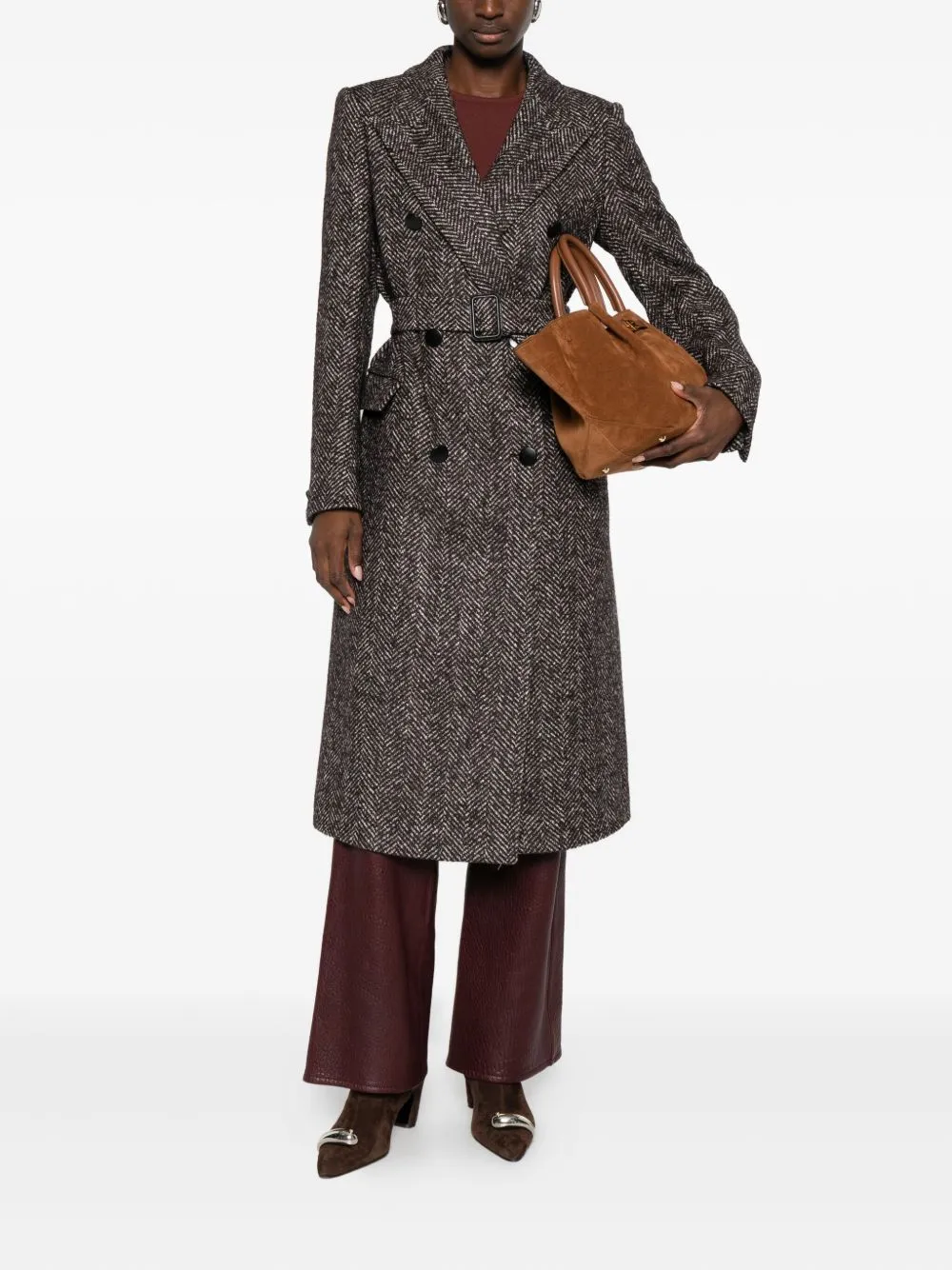 WOOL BLEND DOUBLE-BREASTED COAT sold by Lord & Taylor product image thumbnail 5