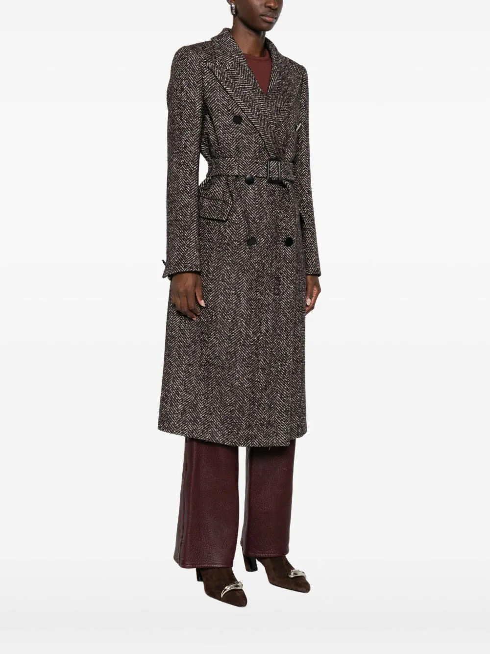 WOOL BLEND DOUBLE-BREASTED COAT sold by Lord & Taylor product image thumbnail 2