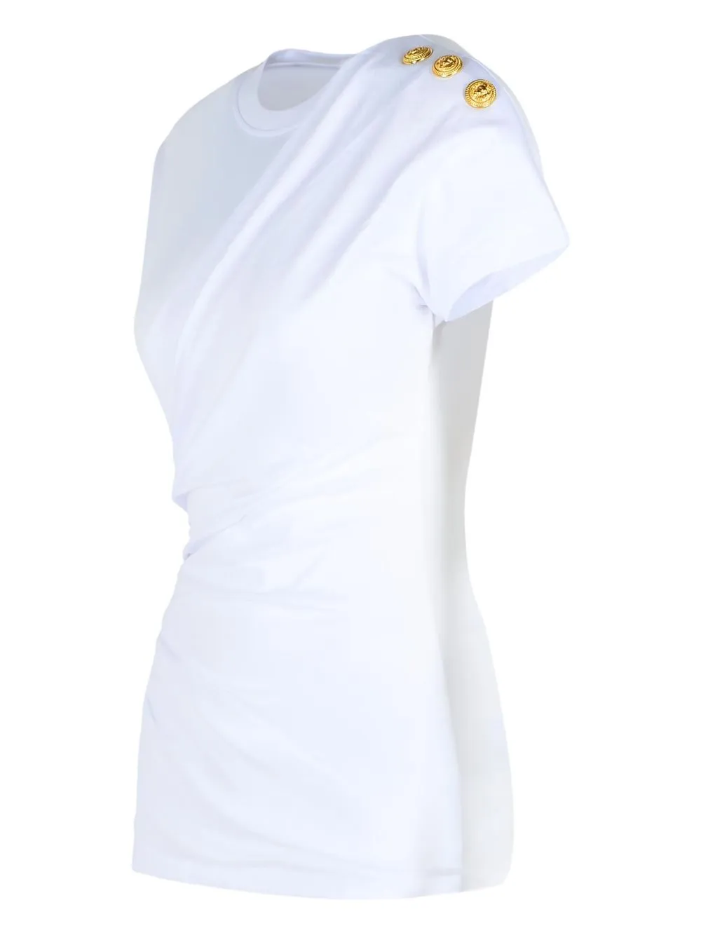 SHORT-SLEEVED DRAPED JERSEY T-SHIRT sold by Lord & Taylor product image thumbnail 3