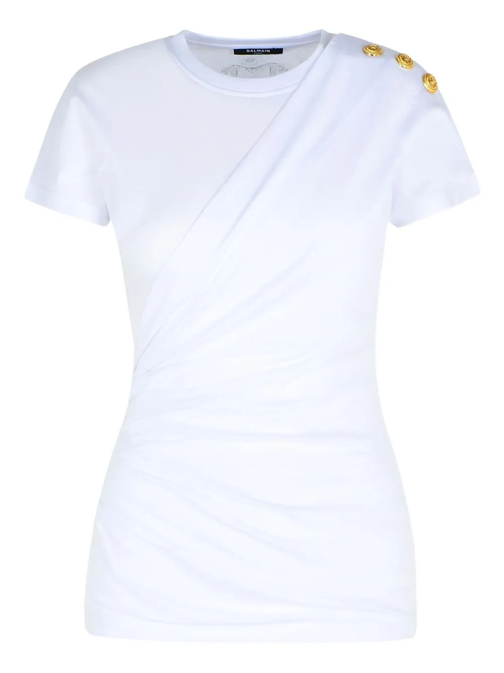 SHORT-SLEEVED DRAPED JERSEY T-SHIRT sold by Lord & Taylor