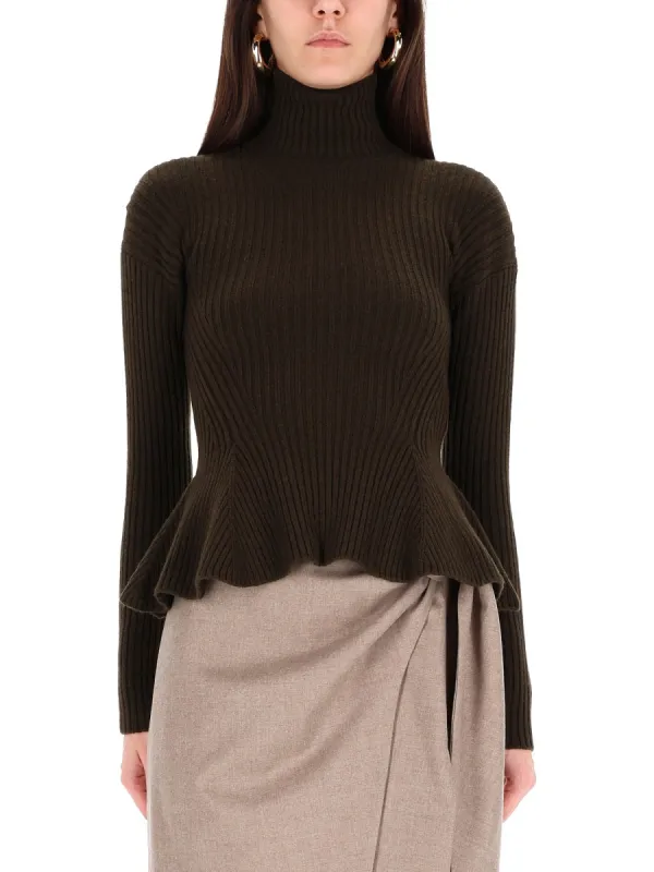 PEPLUM TURTLENECK SWEATER sold by Lord & Taylor