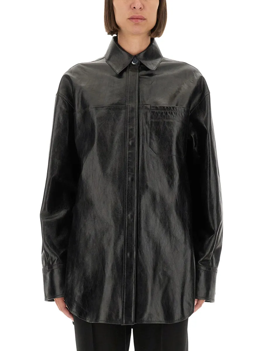 LEATHER BOREL SHIRT sold by Lord & Taylor