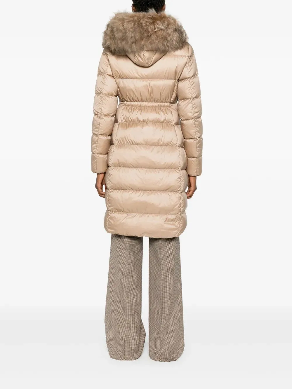 BOEDIC HOODED SHEARLING-TRIMMED LONG DOWN JACKET sold by Lord & Taylor product image thumbnail 3