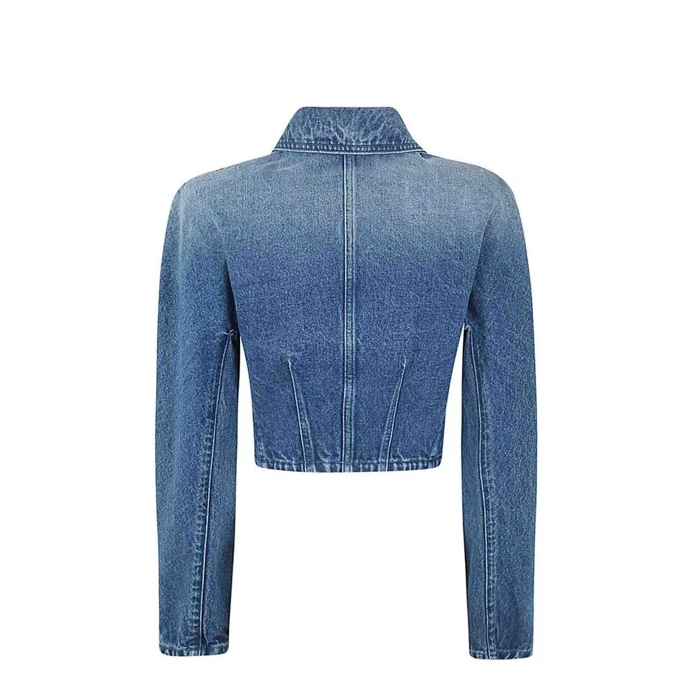 Blue Cotton Denim Jacket sold by Lord & Taylor product image thumbnail 3